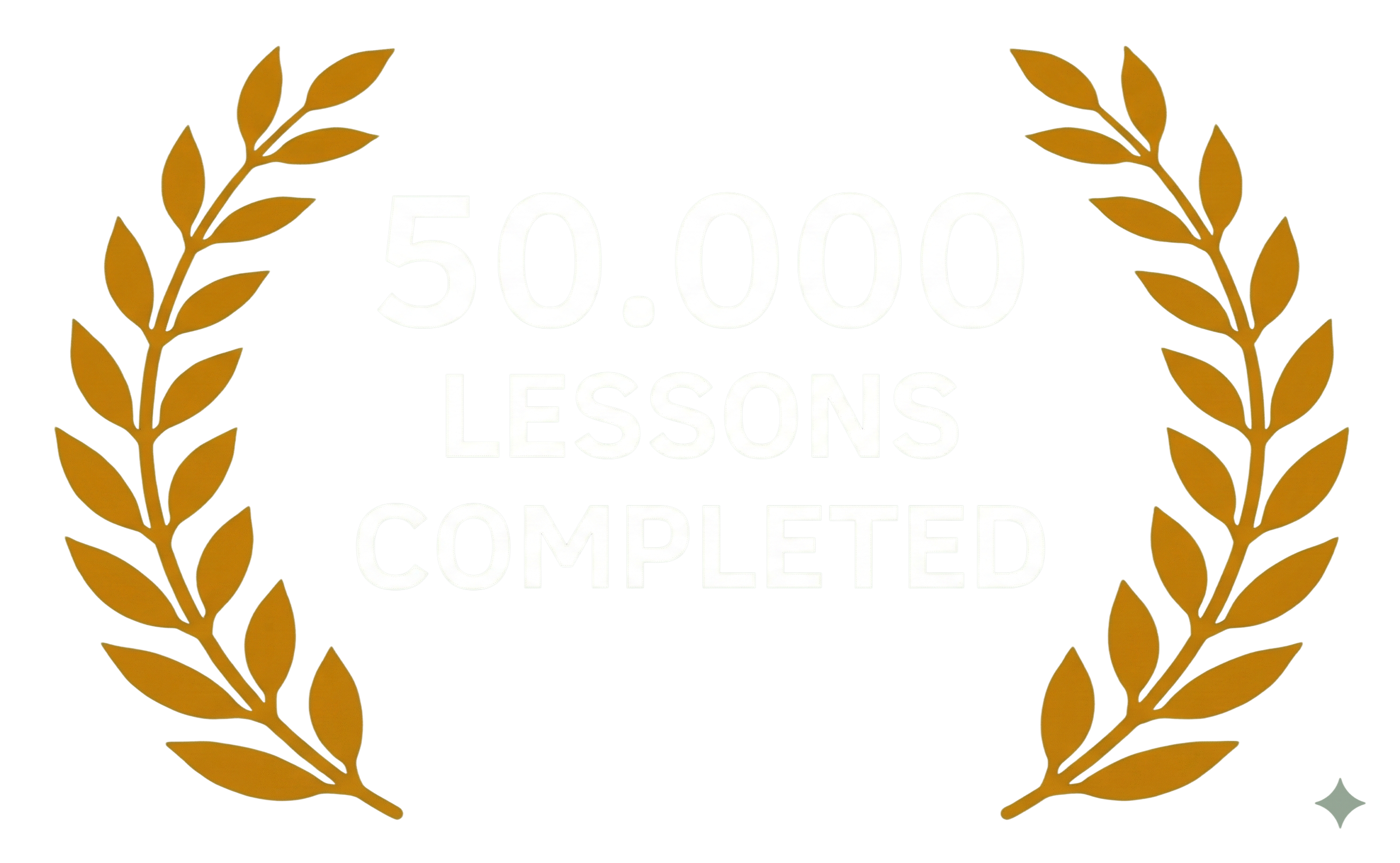 50,000 Lessons Completed